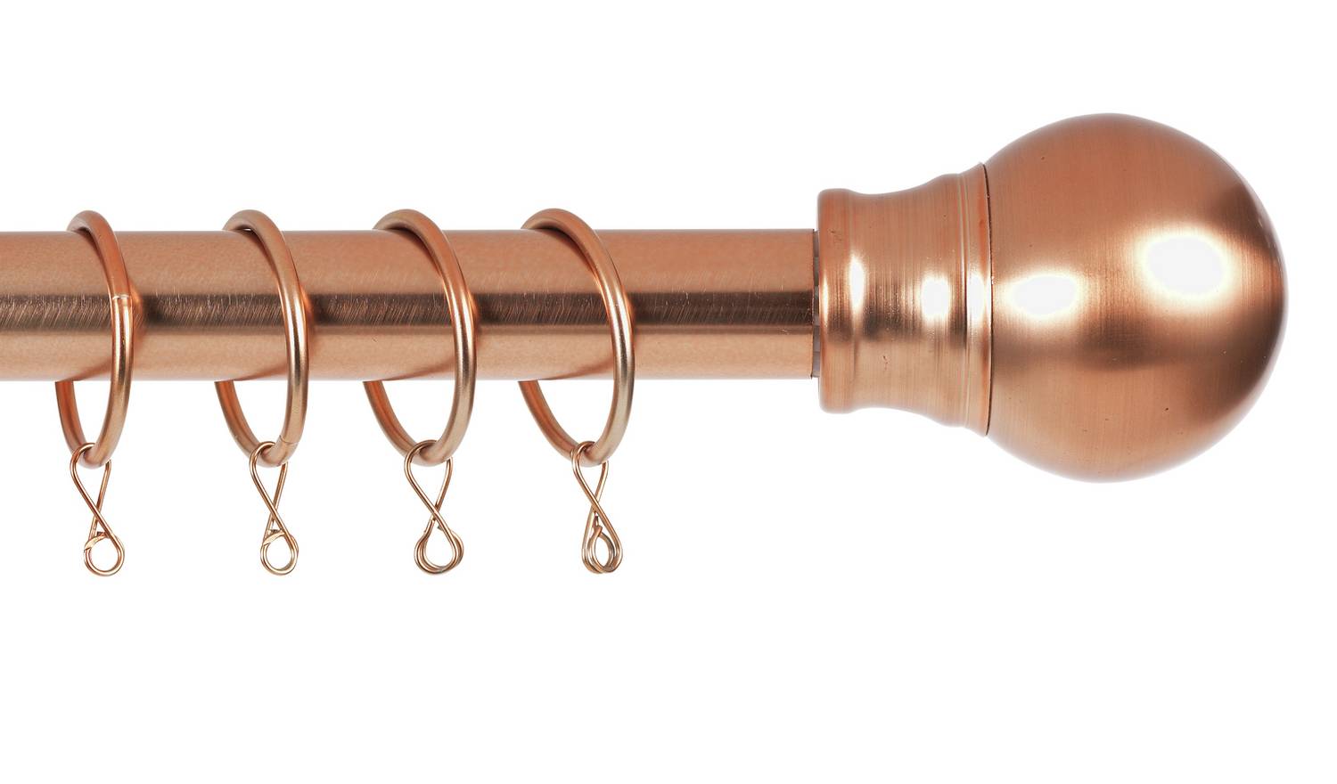 Argos Home Rose Gold Extendable Curtain Pole - 110cm - 300cm