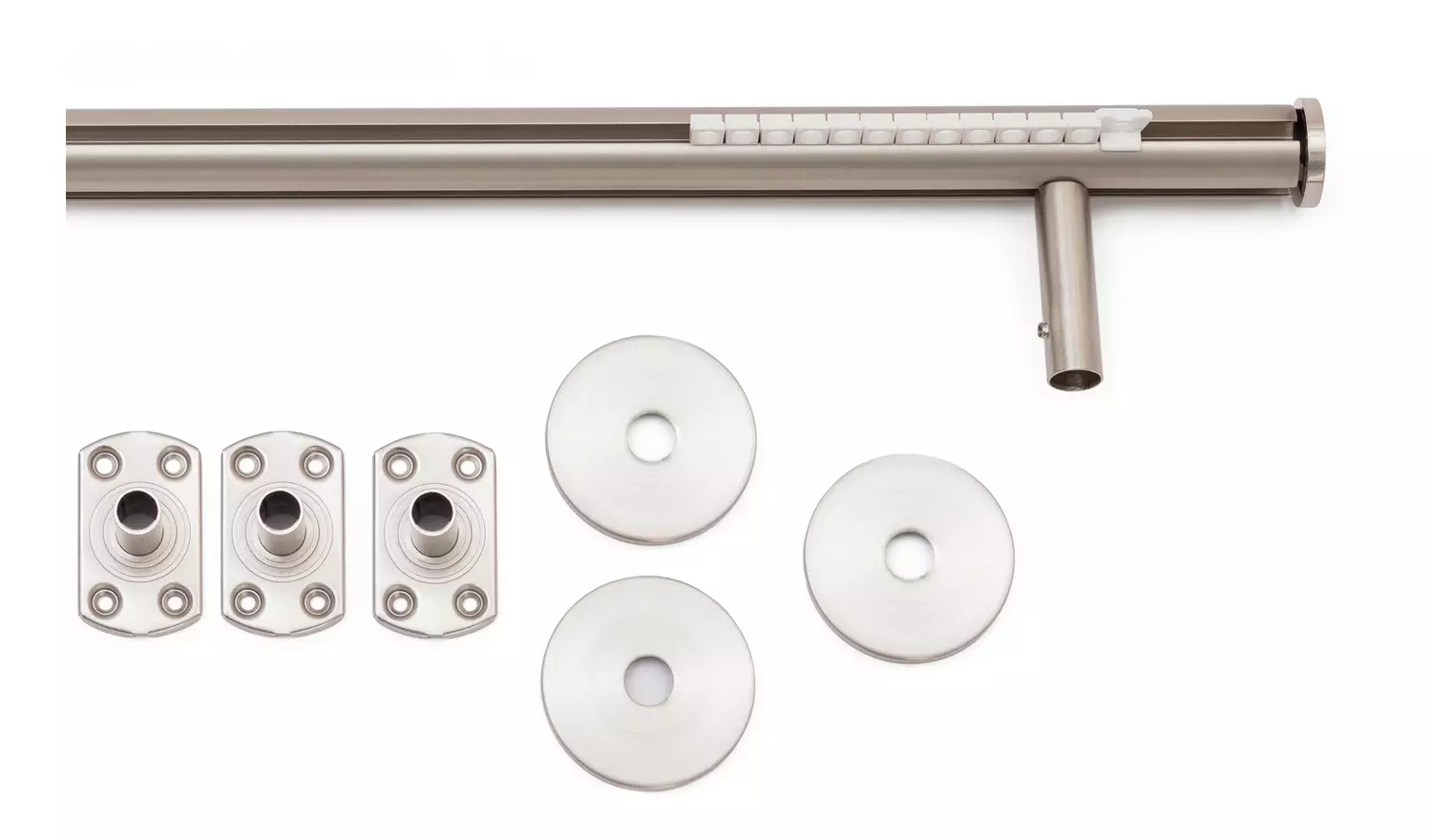 Argos Home Chrome Curtain Track - 150cm