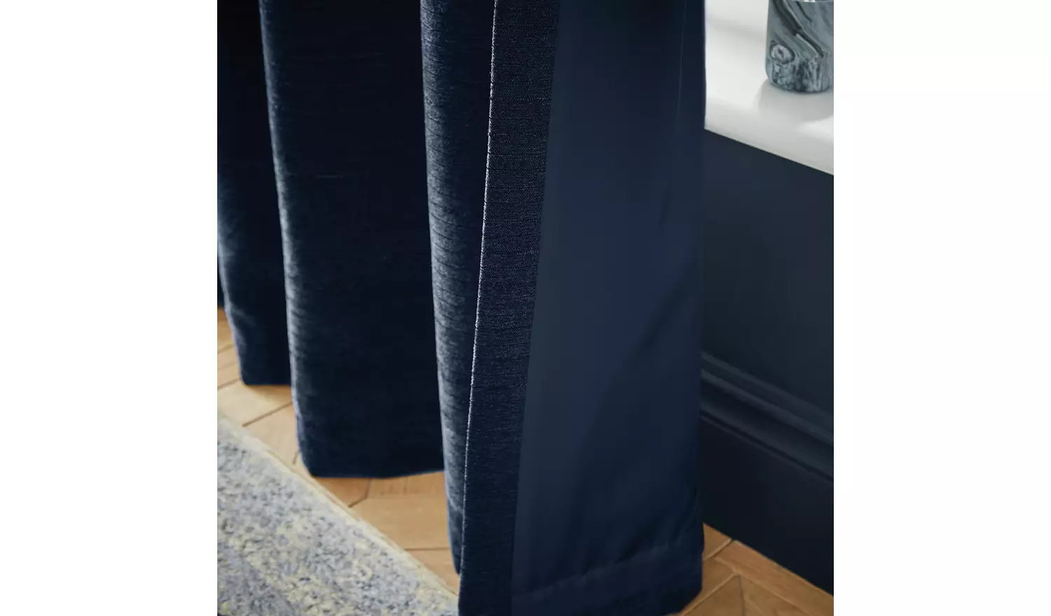 Hyperion Selene Chenille Curtain - Navy - 229X229cm