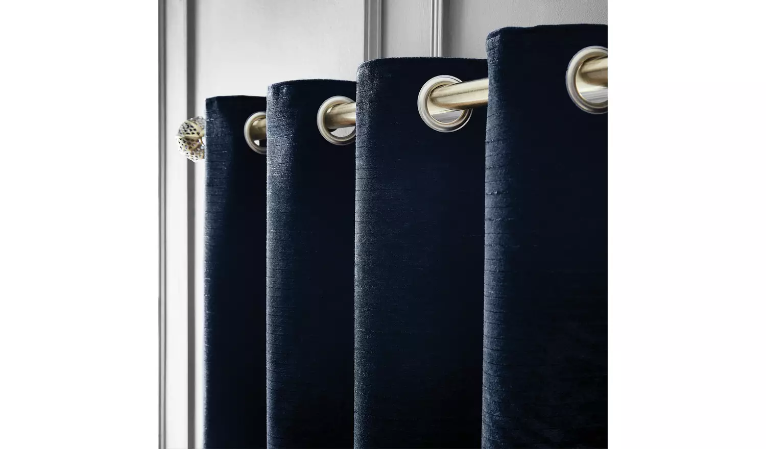 Hyperion Selene Chenille Curtain - Navy - 229X183cm