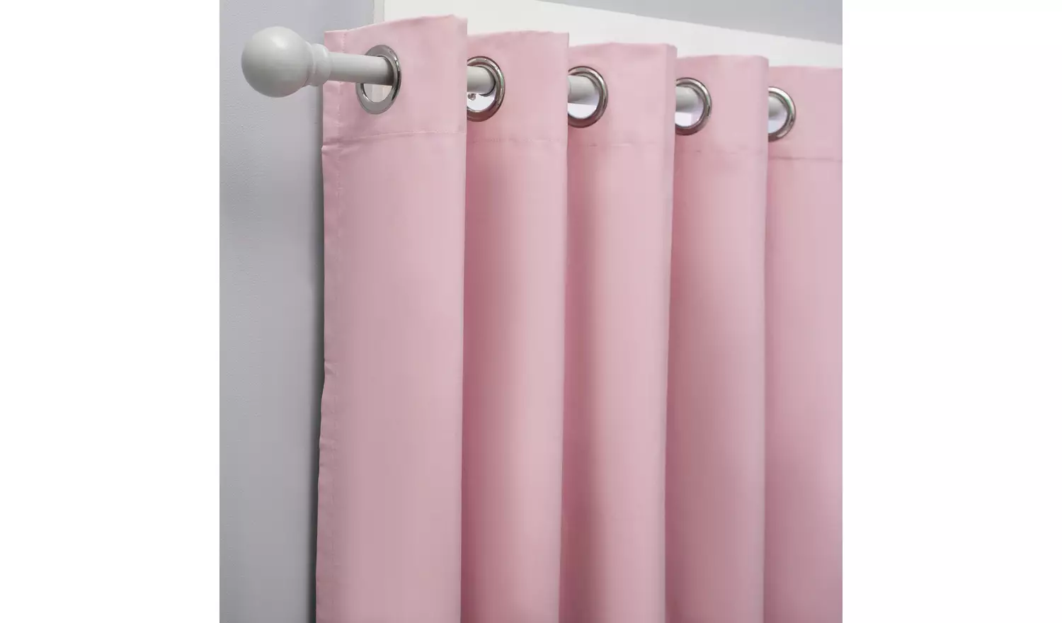 Argos Home Blackout Eyelet Curtains - Pink - 168x183cm