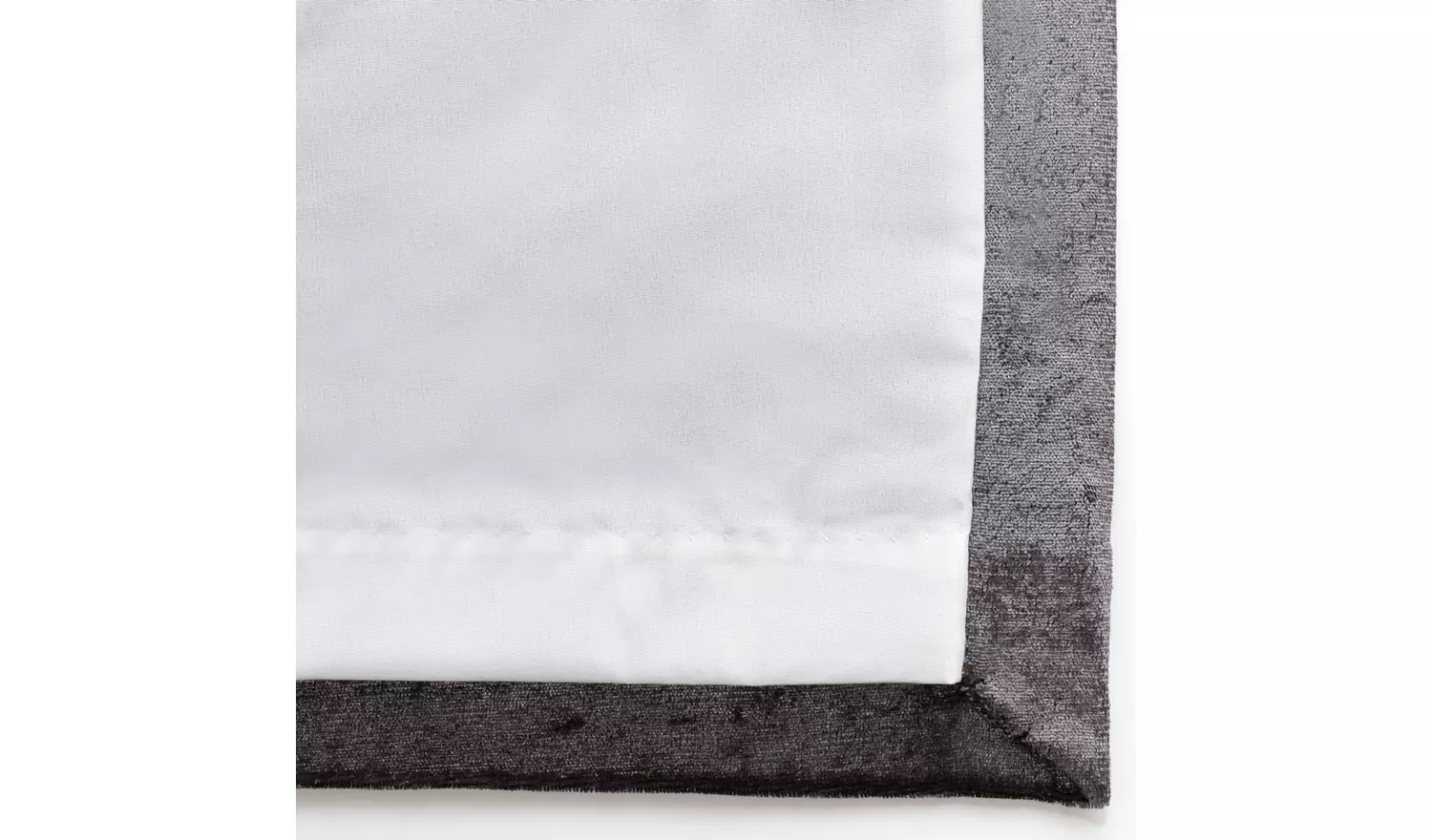 Argos Home Crushed VelvetLined Eyelet Curtains - Charcoal