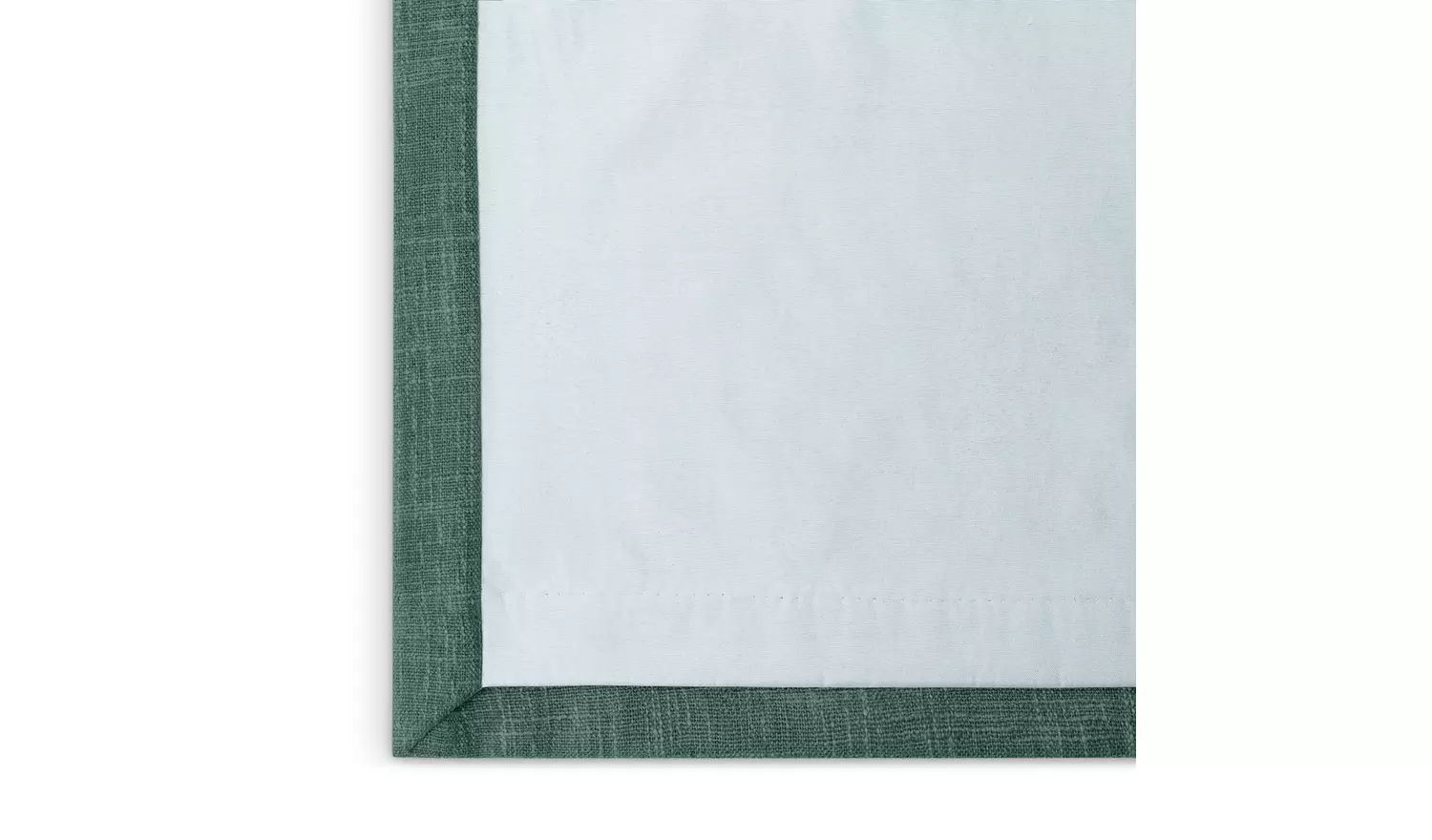 Habitat Linen Look Blackout Pencil Pleat Curtains - Green