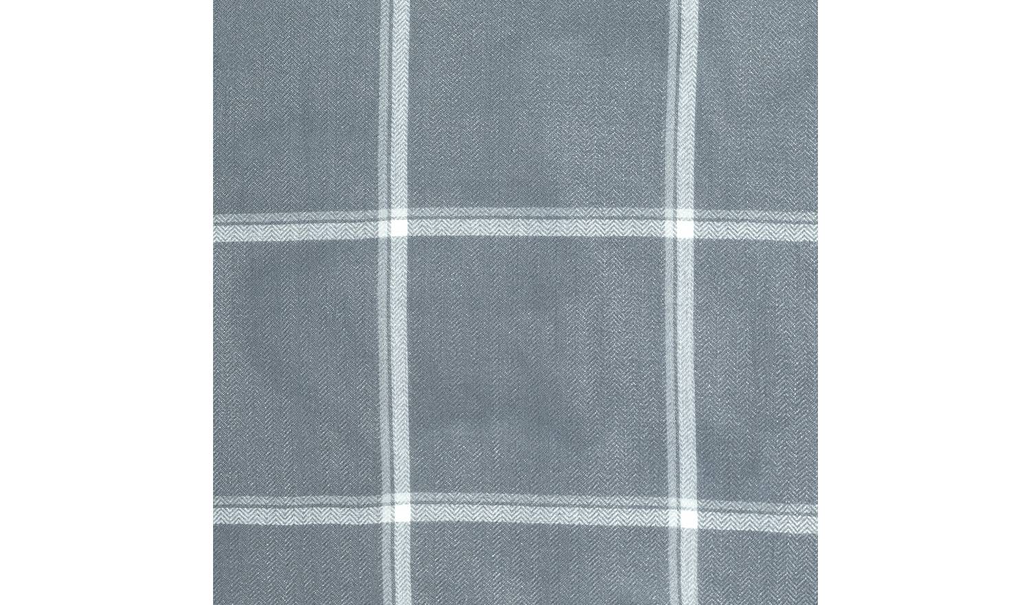 Habitat Square Check Fully Lined Eyelet Curtains - Grey