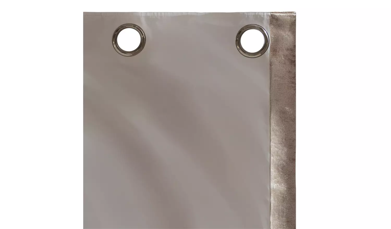 Argos Home Crushed Velvet Lined Eyelet Curtains - Champagne