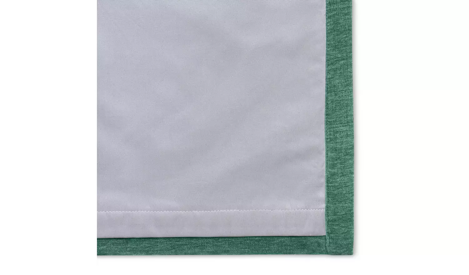 Habitat Plain Chenille Blackout Lined Eyelet Curtains -Green