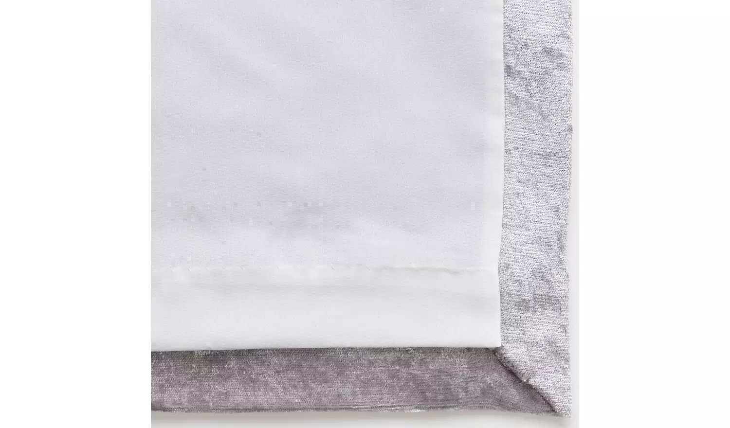 Argos Home Crushed Velvet Fully Lined Eyelet Curtains - Grey