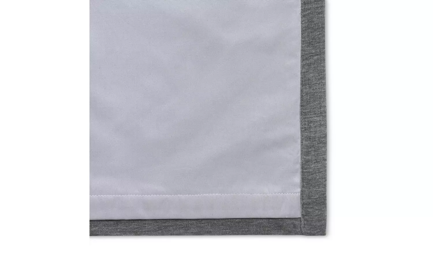 Habitat Plain Chenille Blackout Eyelet Curtains - Charcoal