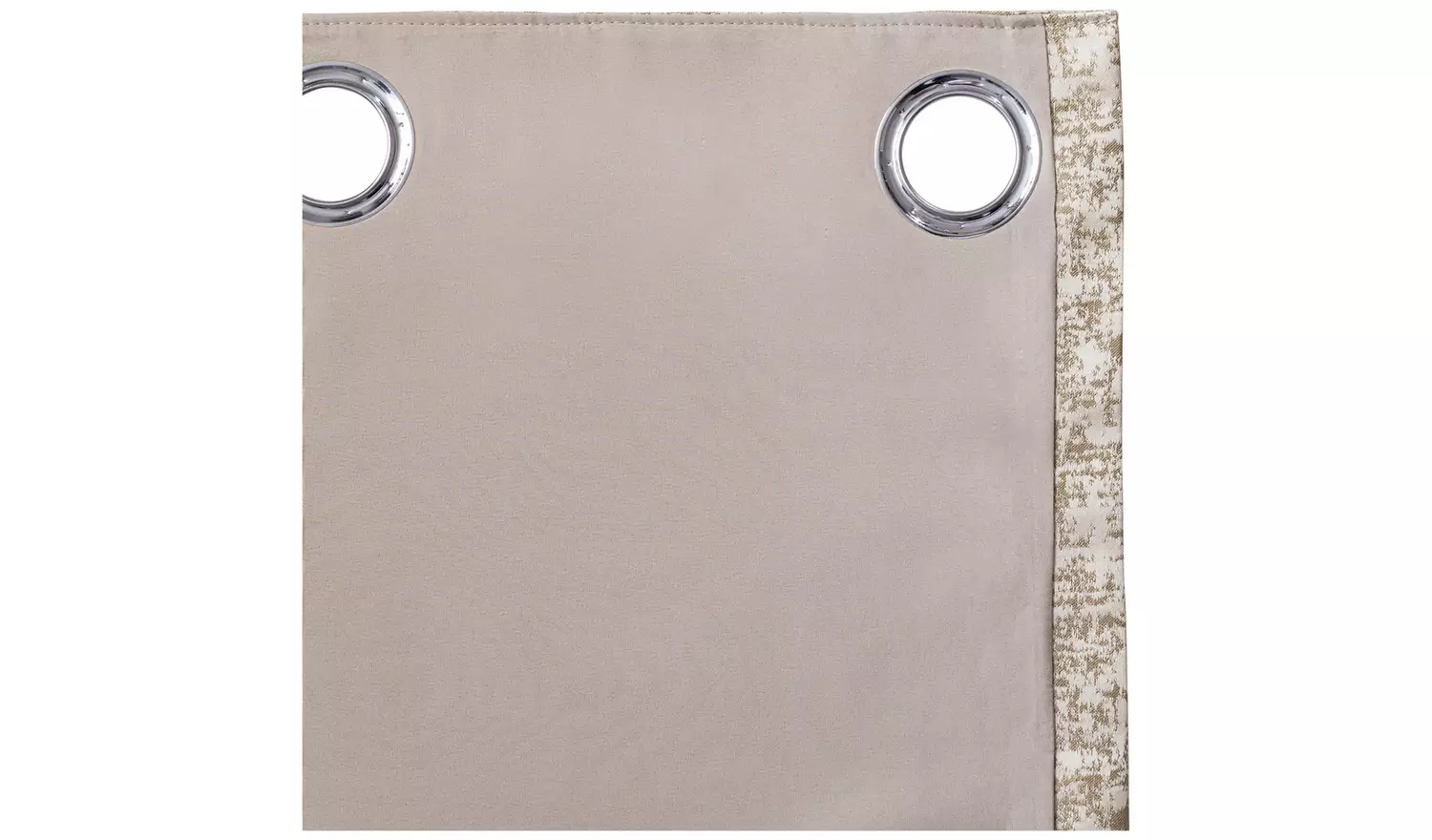 Argos Home Jaquard Fully Lined Eyelet Curtains - Cream