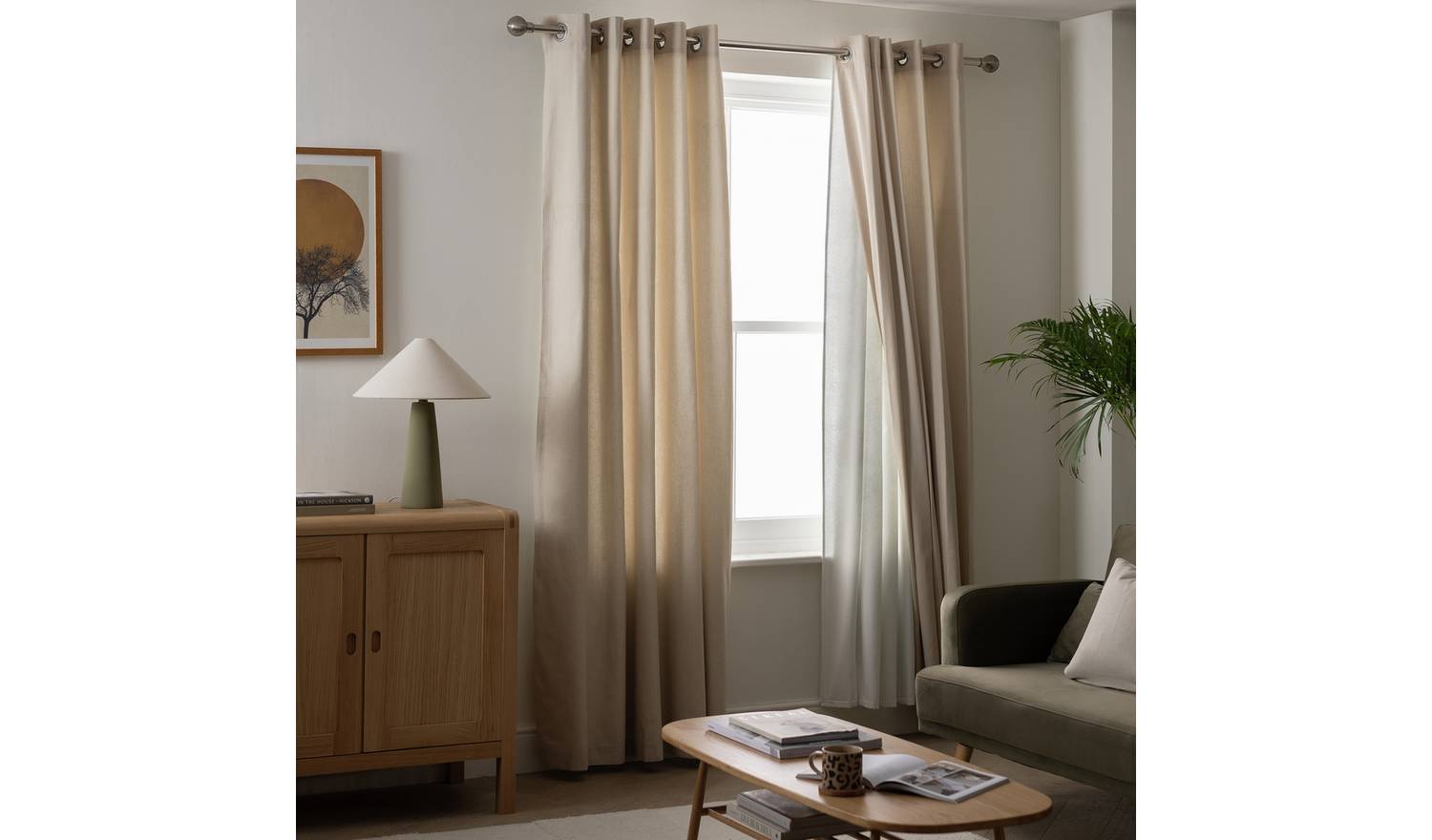 Argos Home Eyelet Thermal Curtain Linings - White
