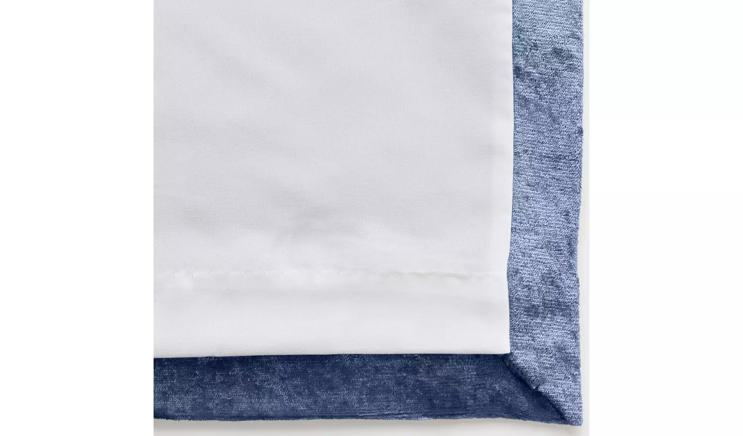 Argos Home Crushed Velvet Lined Eyelet Curtains - Navy