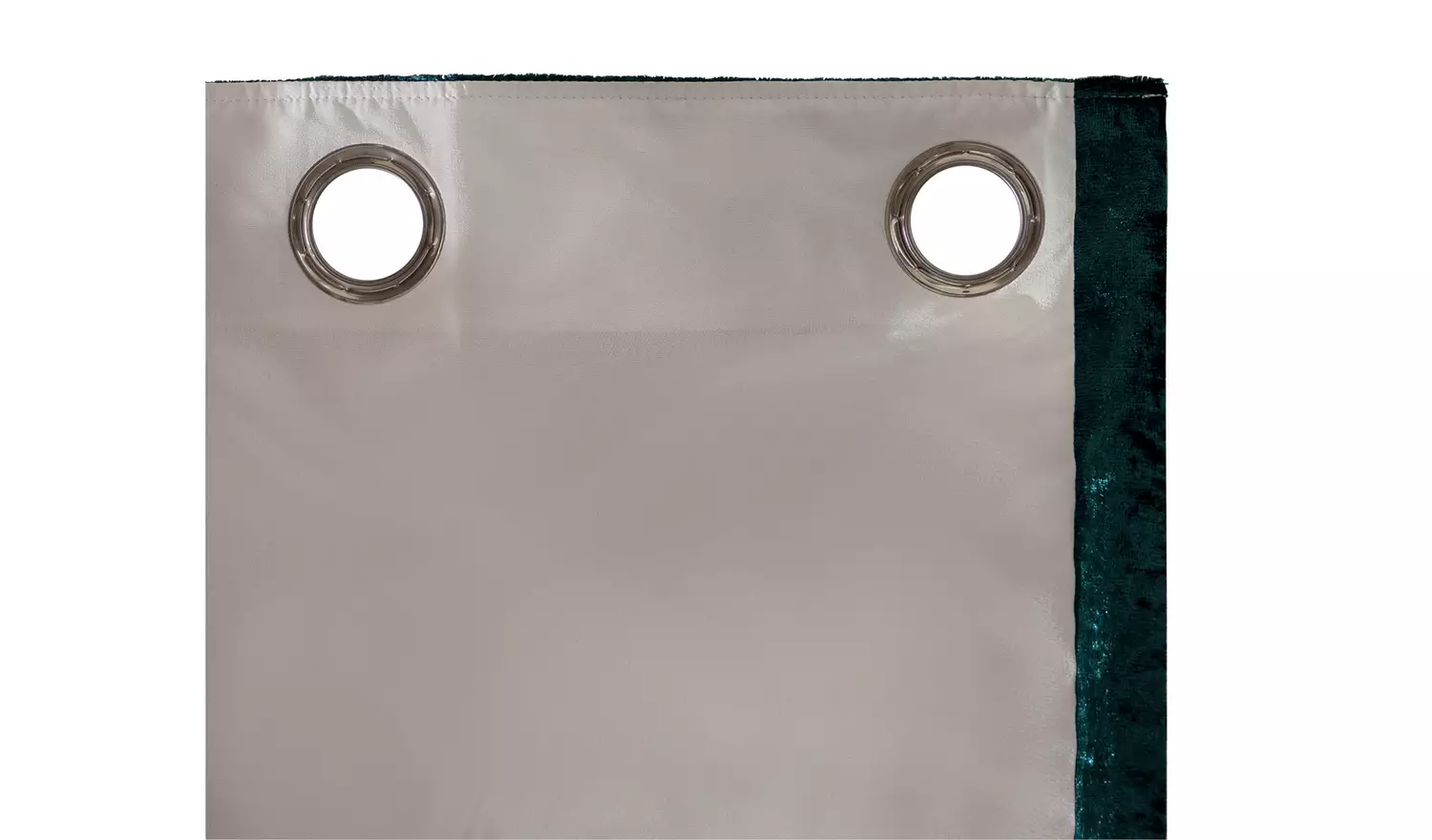 Argos Home Crushed Velvet Lined Eyelet Curtains - Emerald