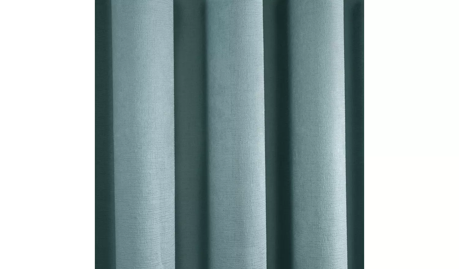 Fusion Strata Dim Out Woven Eyelet Curtains - Duck Egg