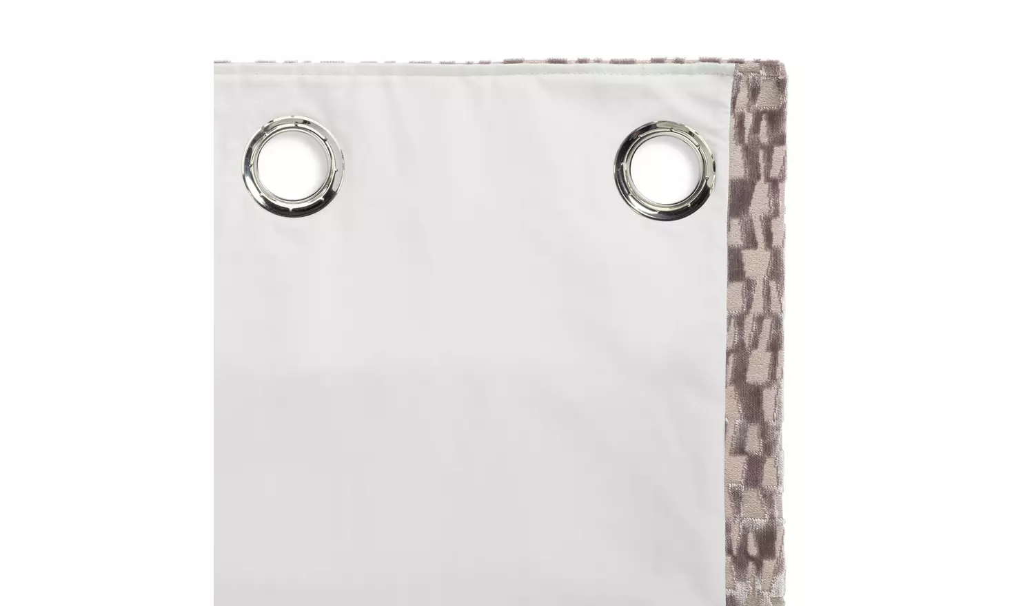 Habitat Velvet Geo Jacquard Curtains - Natural