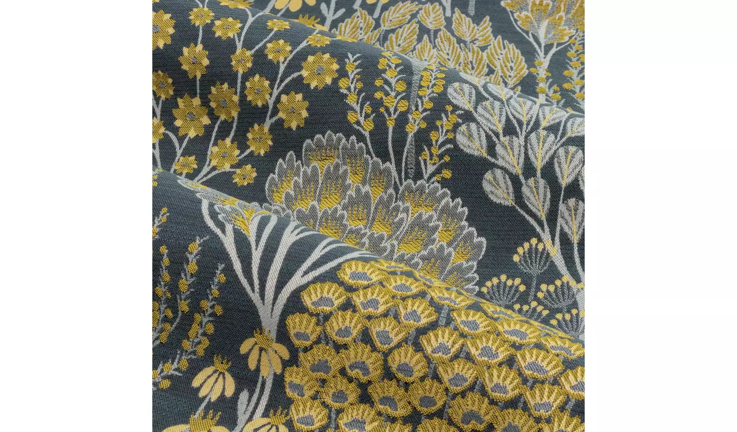 Wylder Ophelia Pencil Pleat Curtains - Blue - 168x137cm