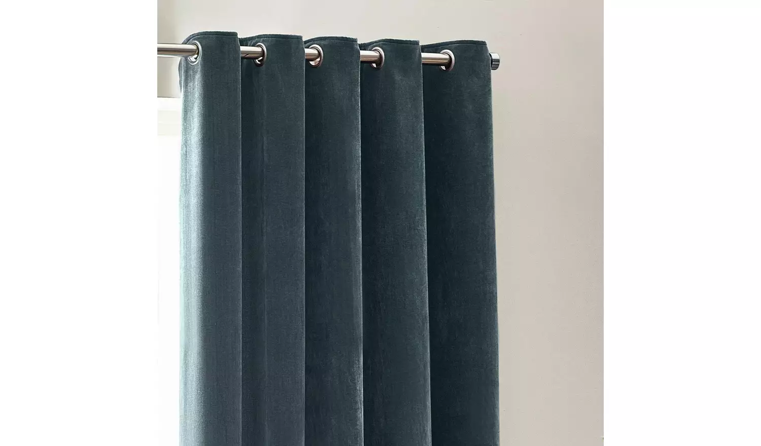 Yard Chenille Fully Lined Eyelet Curtains- Marine- 229x137cm