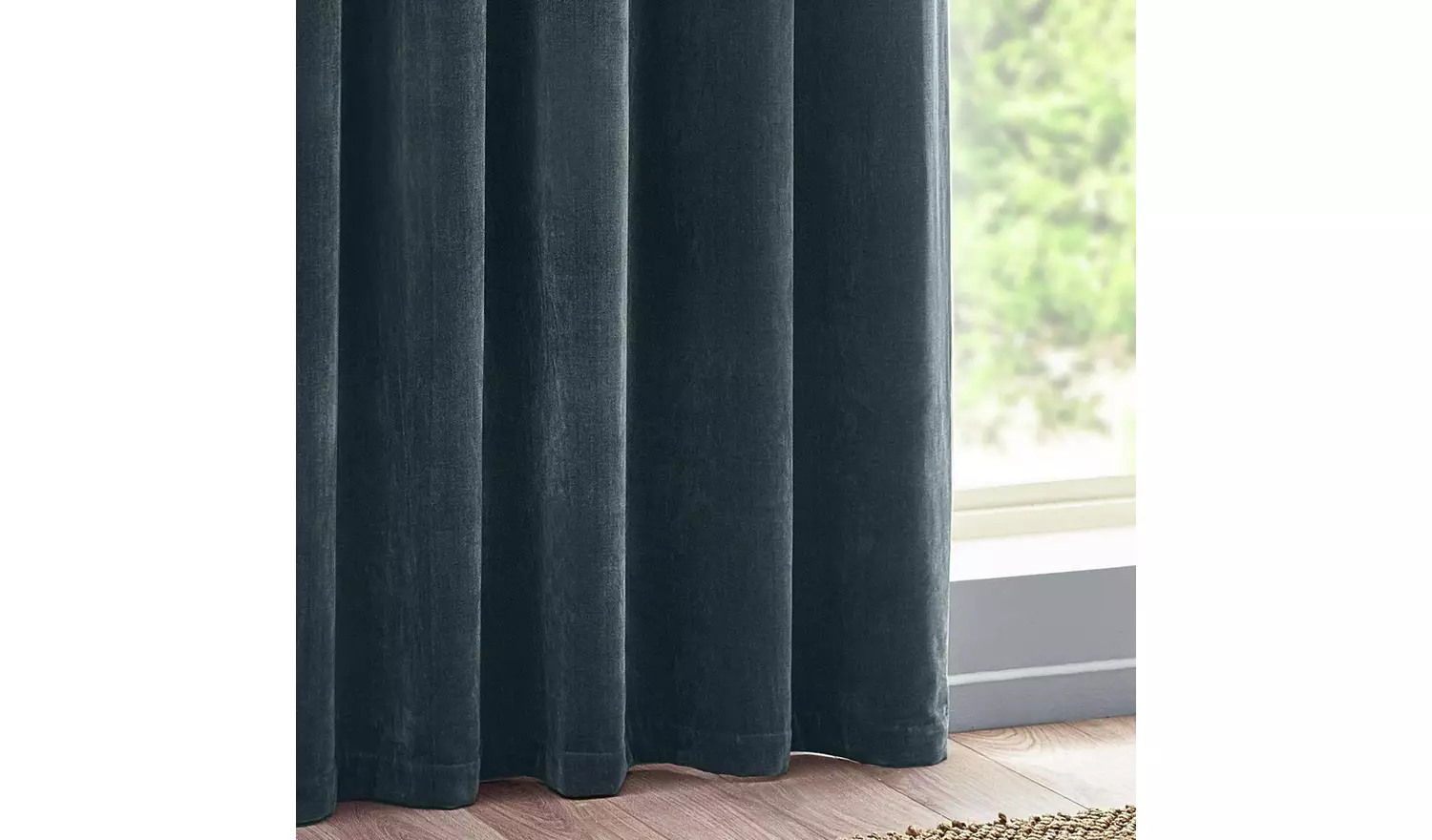 Yard Chenille Fully Lined Eyelet Curtains- Marine- 229x137cm
