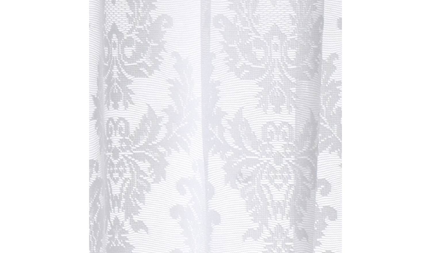 Argos Home Damask Net Pencil Pleat Floral Curtains - White