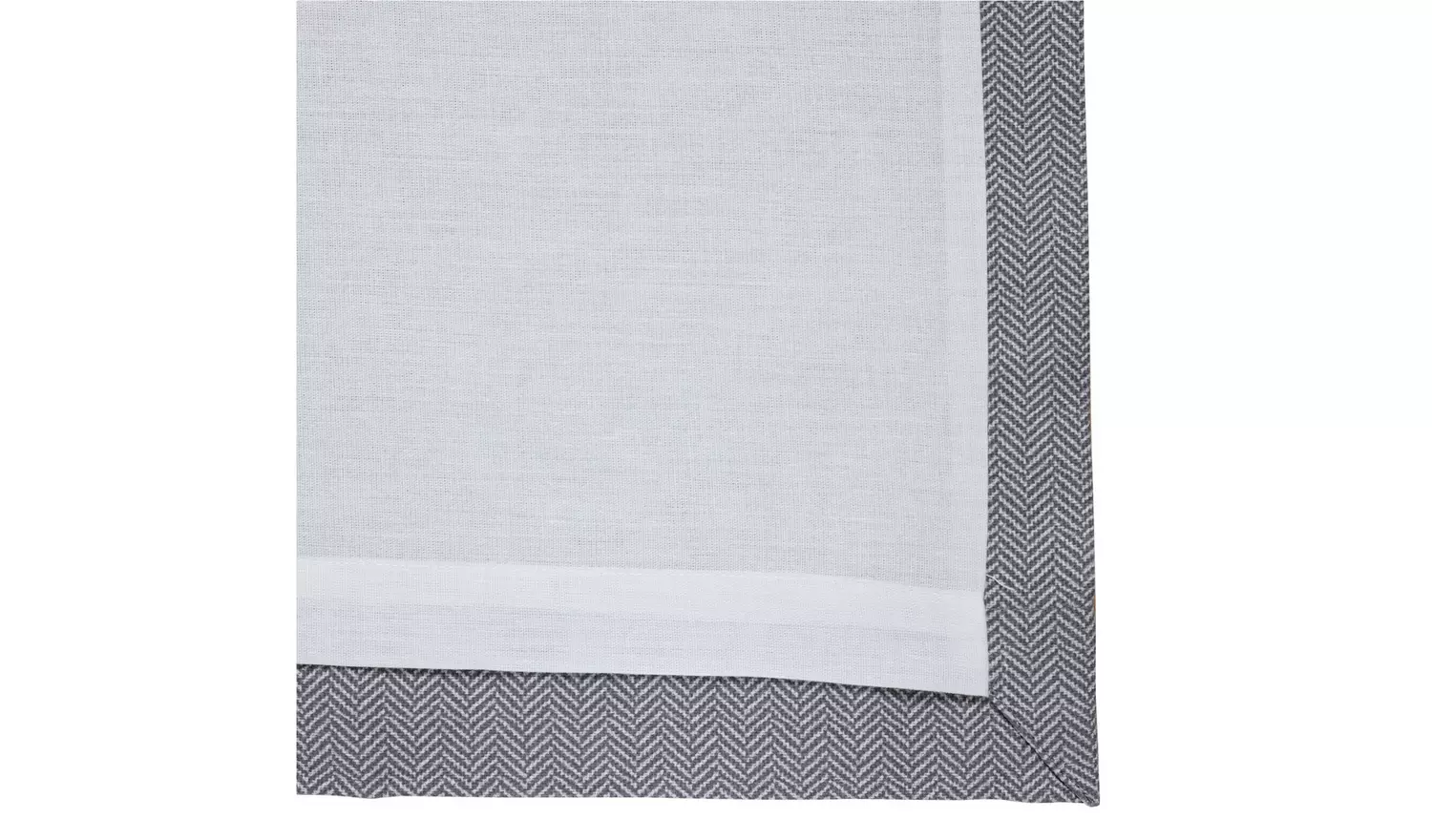 Habitat Herringbone Fully Lined Eyelet Curtains - Grey