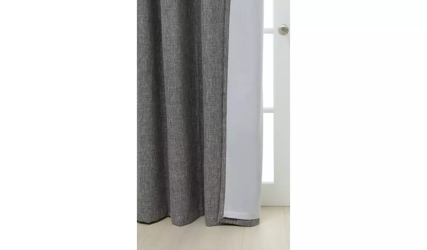 Habitat Blackout Fully Lined Eyelet Curtains - Charcoal