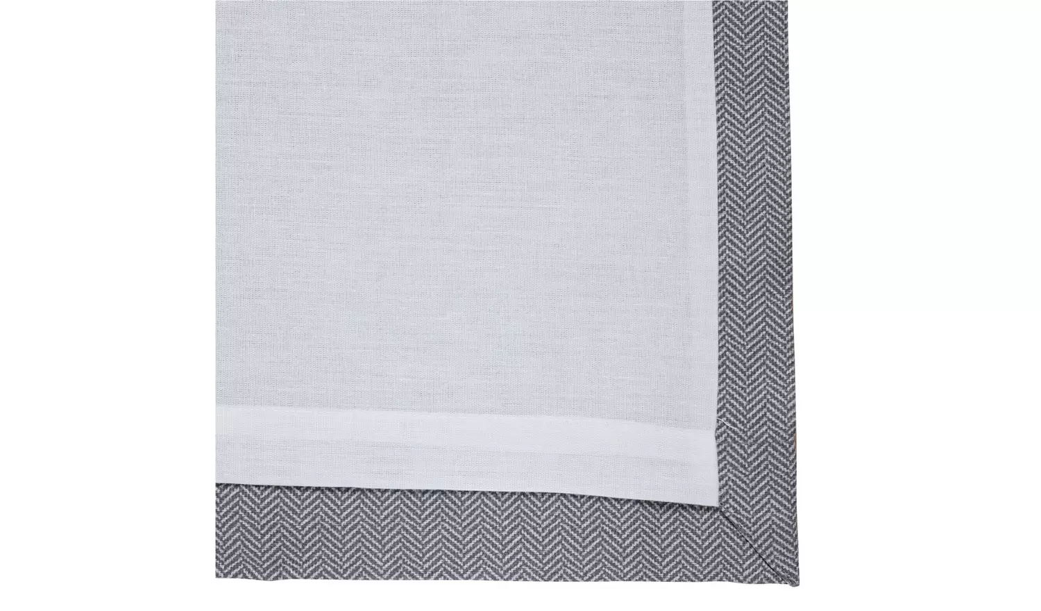 Habitat Herringbone Fully Lined Eyelet Curtains - Grey