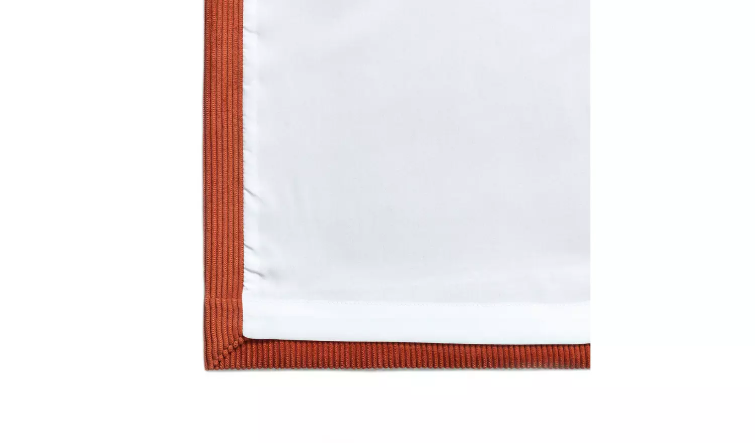 Habitat Cord striped Fully Lined Eyelet Curtains -Terracotta