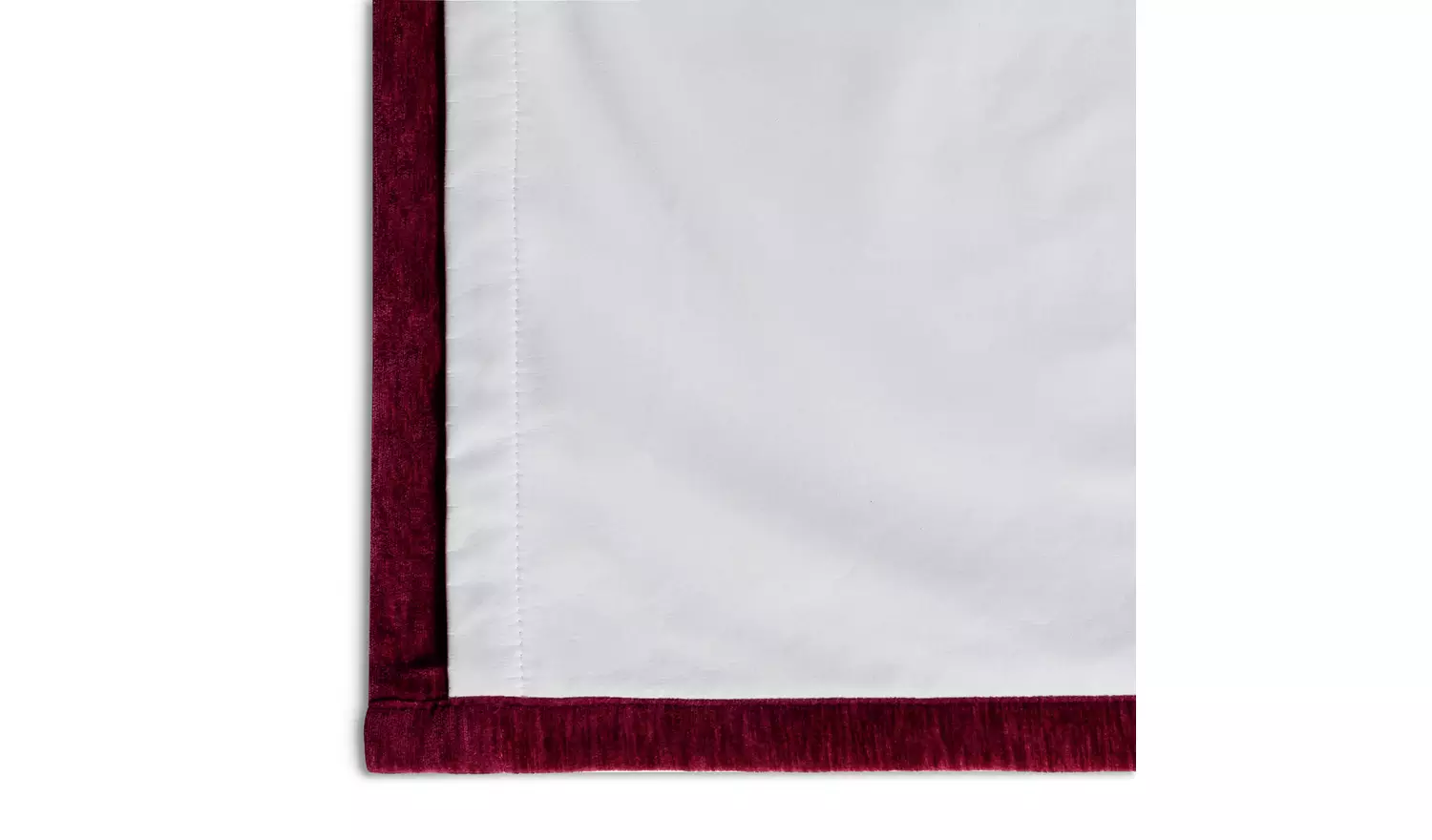 Habitat Plain Chenille Blackout Lined Thermal Curtains-Berry