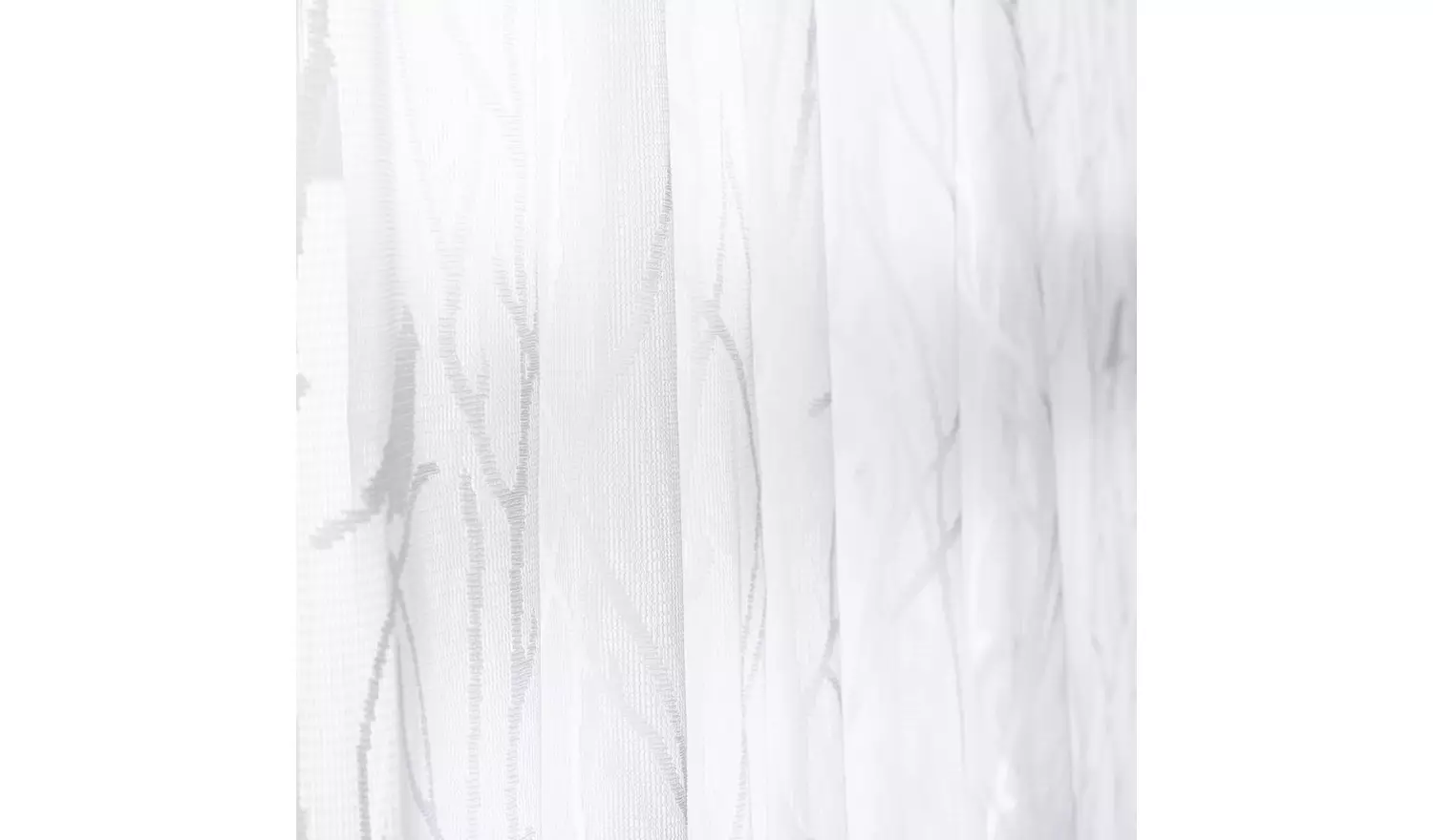 Habitat Sheer Bird Net Pencil Pleat Curtains - White
