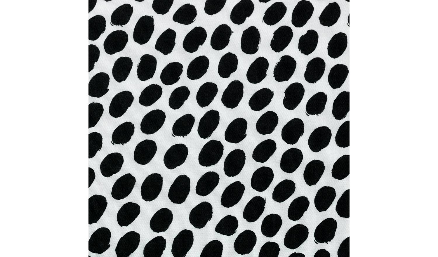 Habitat Dalmatian Print Lined Eyelet CurtainsBlack & White