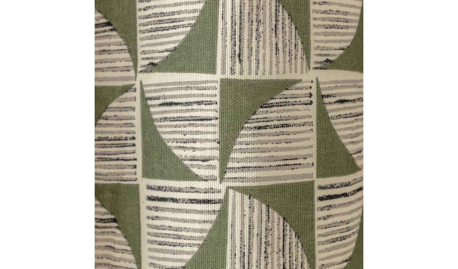 Habitat Cabin Geo Print Lined Eyelet Curtains - Green