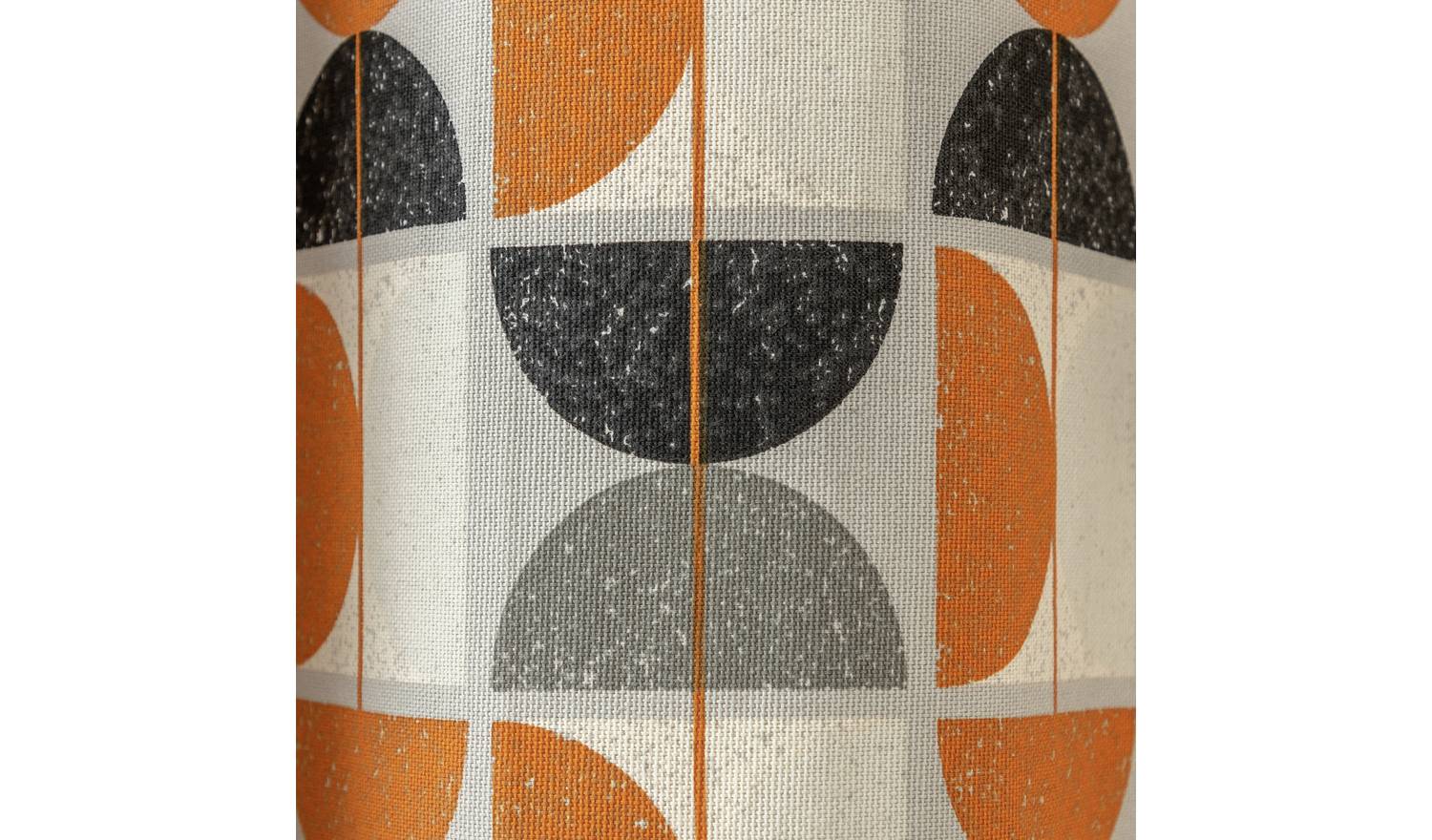 Habitat Geo Print Lined Eyelet Curtains - Multicoloured