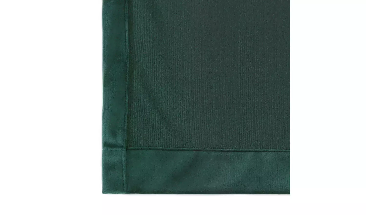 Habitat Plain Matt Velvet Eyelet Curtains - Emerald