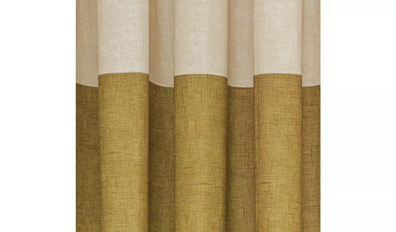 Habitat Plain Header Lined Eyelet Curtains - Natural