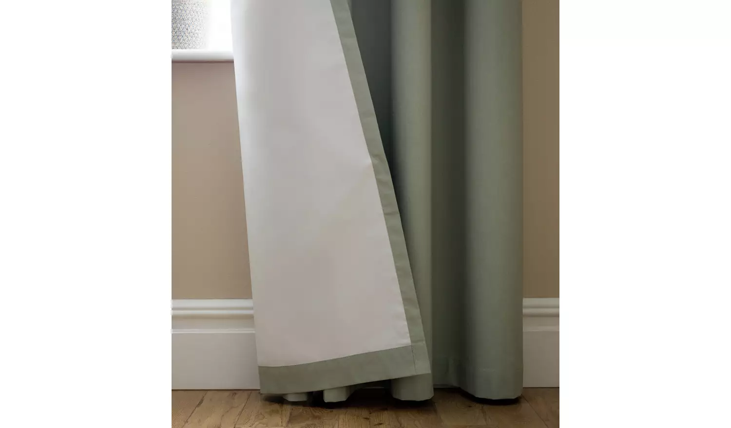 Habitat Plain Blackout Eyelet Curtains - Sage