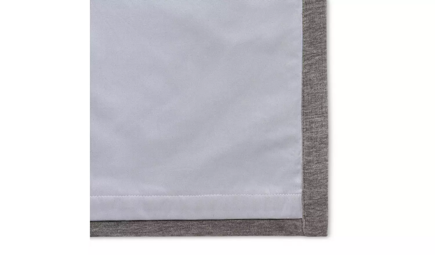 Habitat Plain Chenille Blackout Lined Curtain - Grey