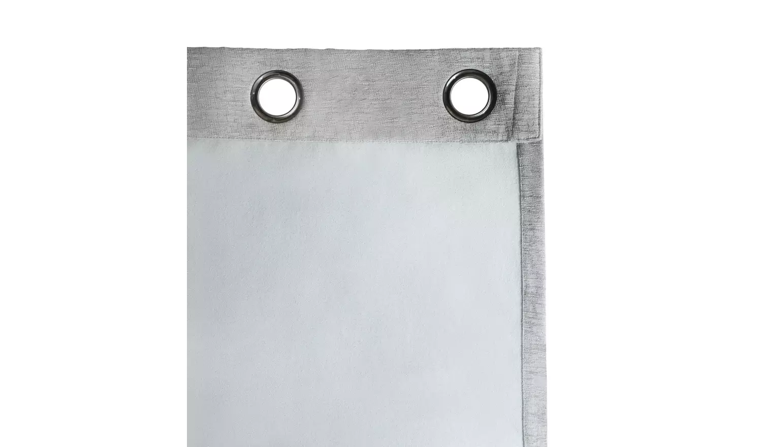 Habitat Plain Slub Chenille Eyelet Curtains - Grey