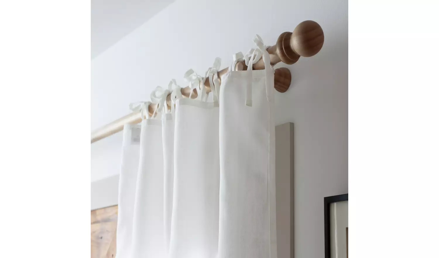 Habitat Plain Voile Curtains Panel - White