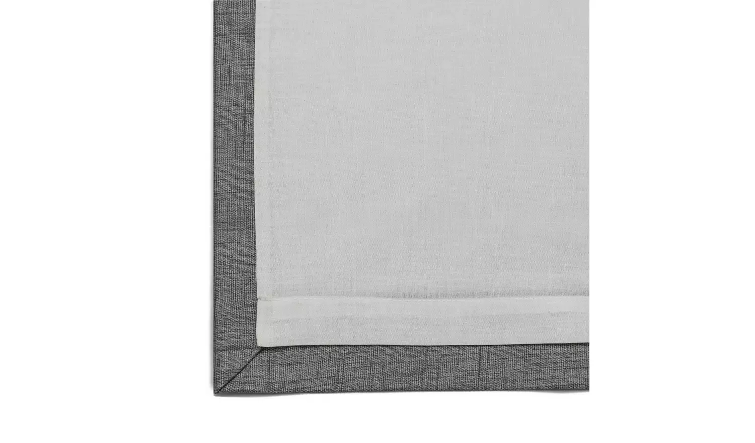 Habitat Plain Header Lined Eyelet Curtains - Grey