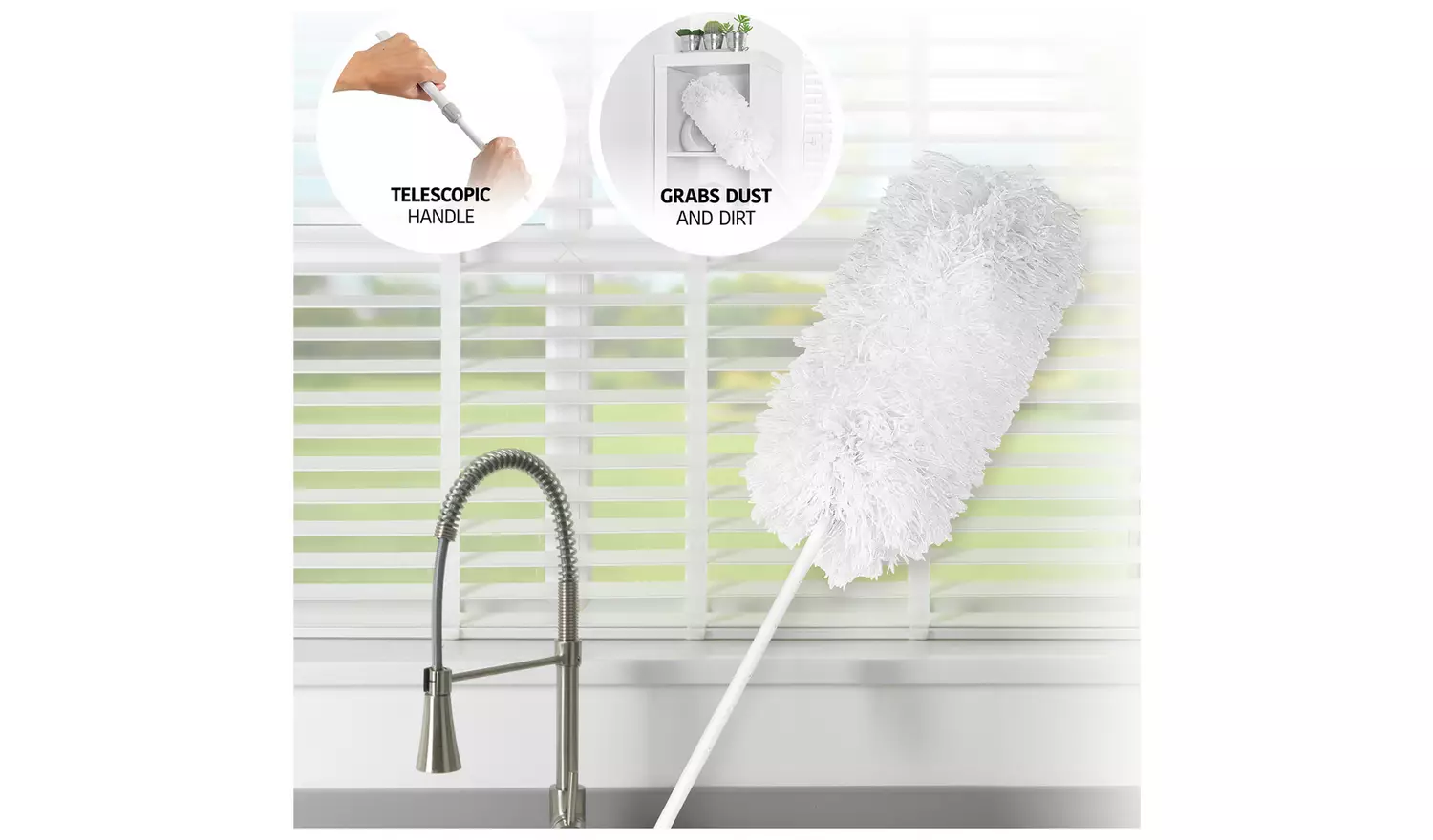 Kleeneze Extendable Microfibre Fluffy Duster
