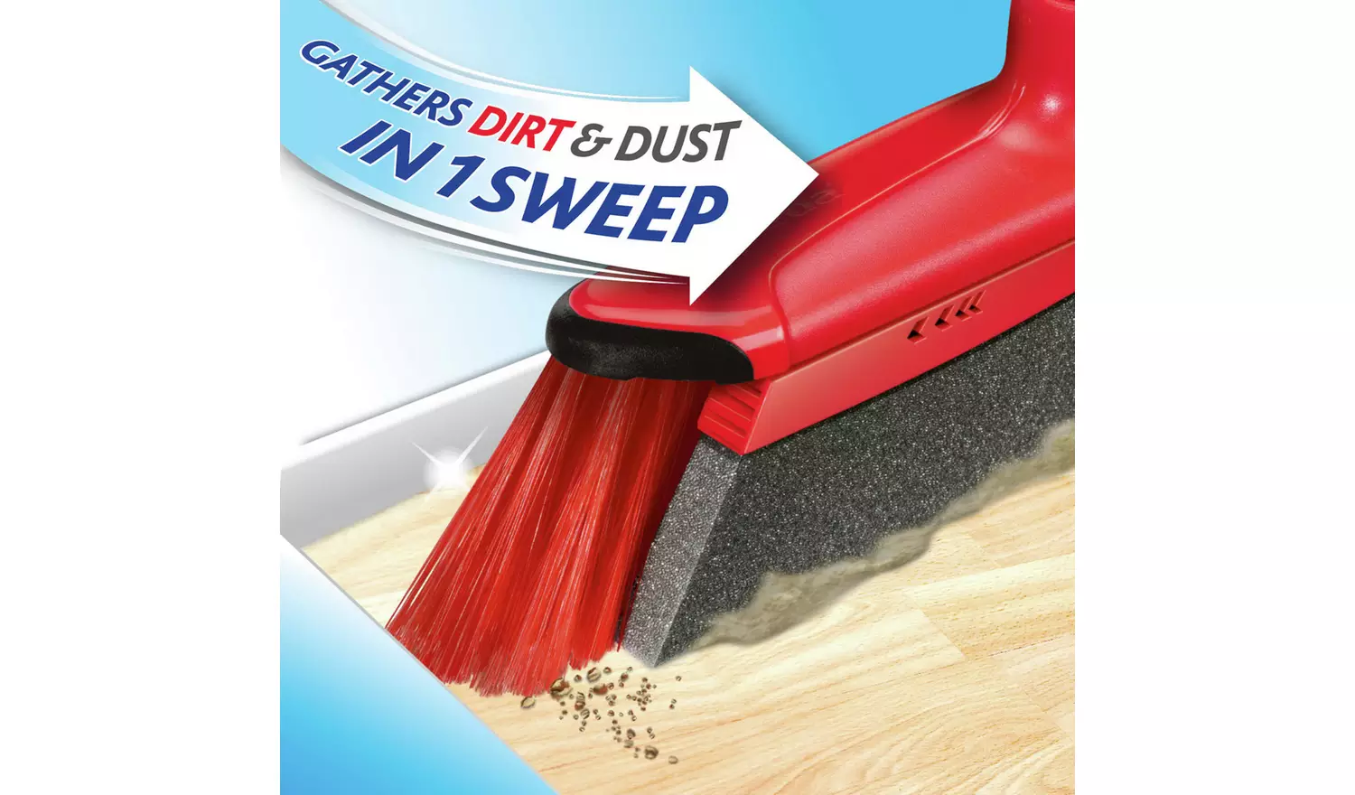 Vileda DuActiva Broom and Dustpan & Brush Set