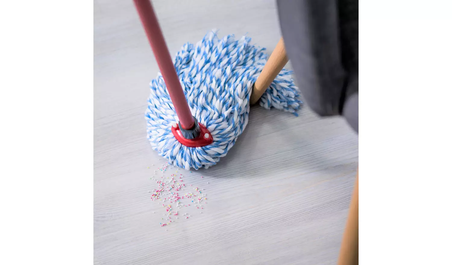 SuperMocio Microfibre Cotton Mop with Torsion Wringer Bucket
