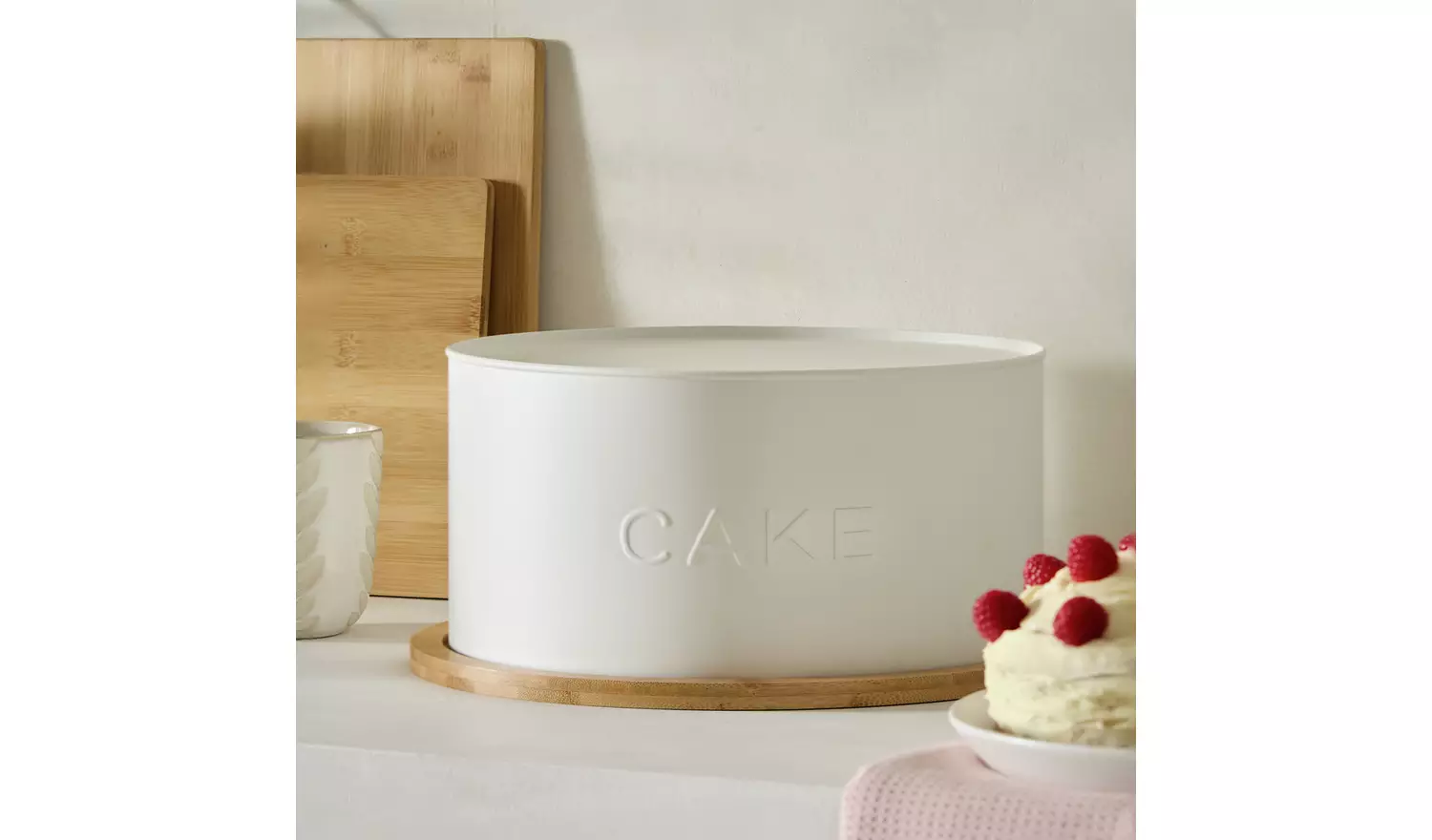 Habitat Embossed Text Cake Tin