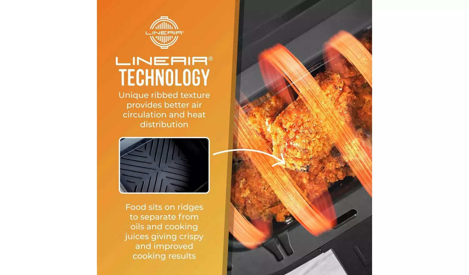 Tower Air Fryer Square Foldable Tray Set