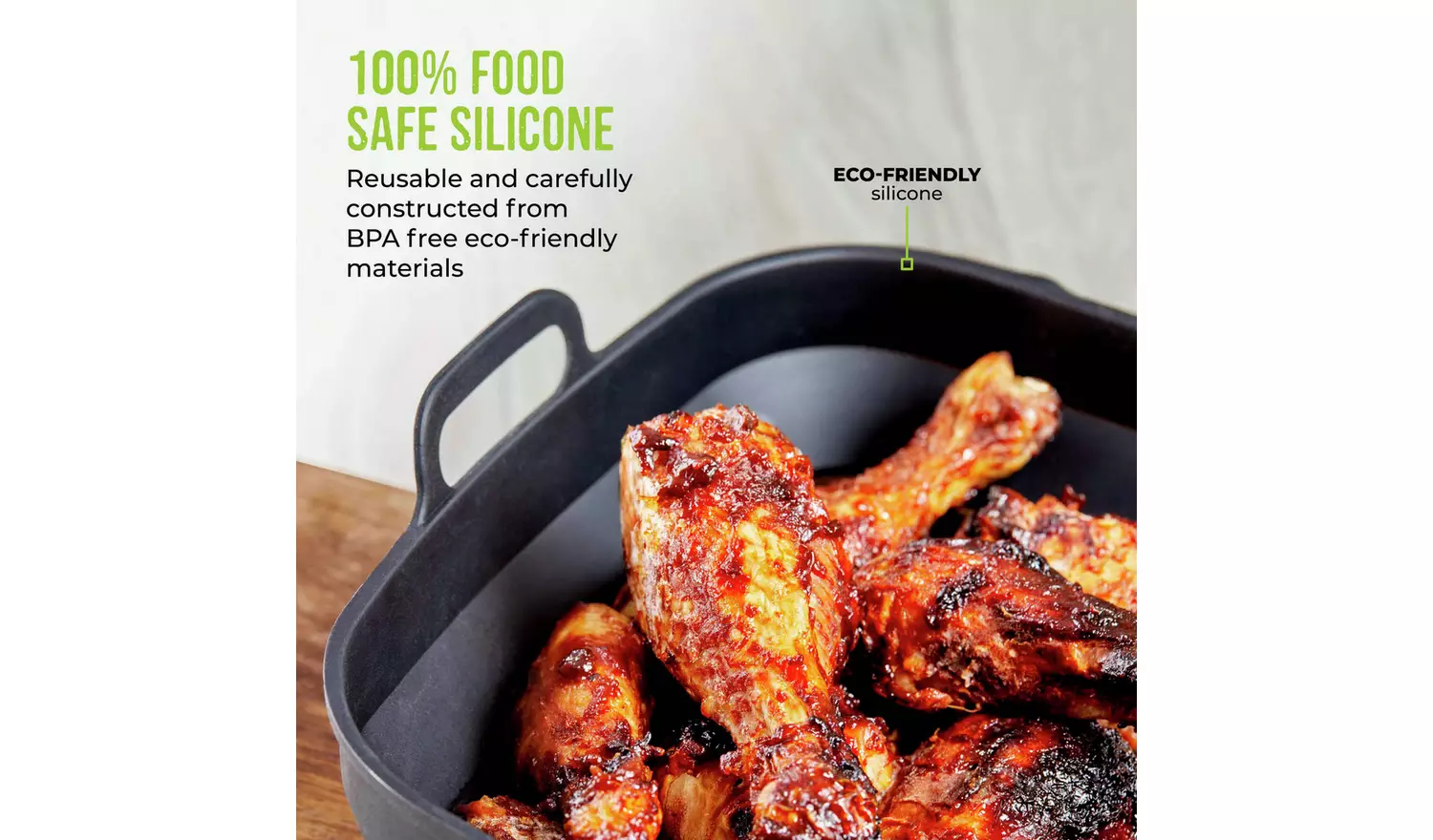 Tower Air Fryer Square Foldable Tray Set