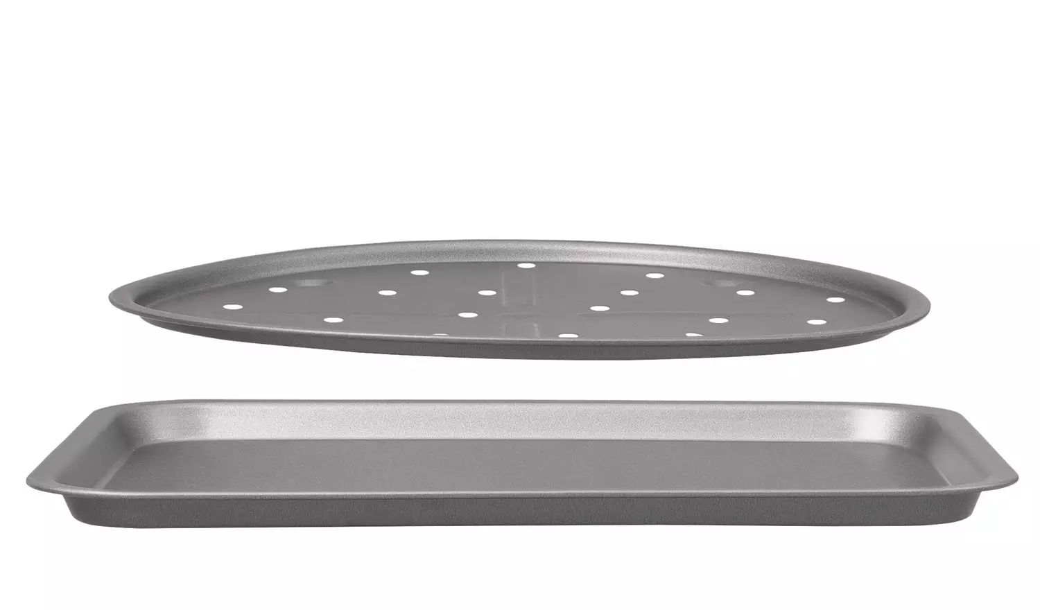 Argos Home 2 Piece Non Stick Pizza Pan & Oven Chip Tray Set