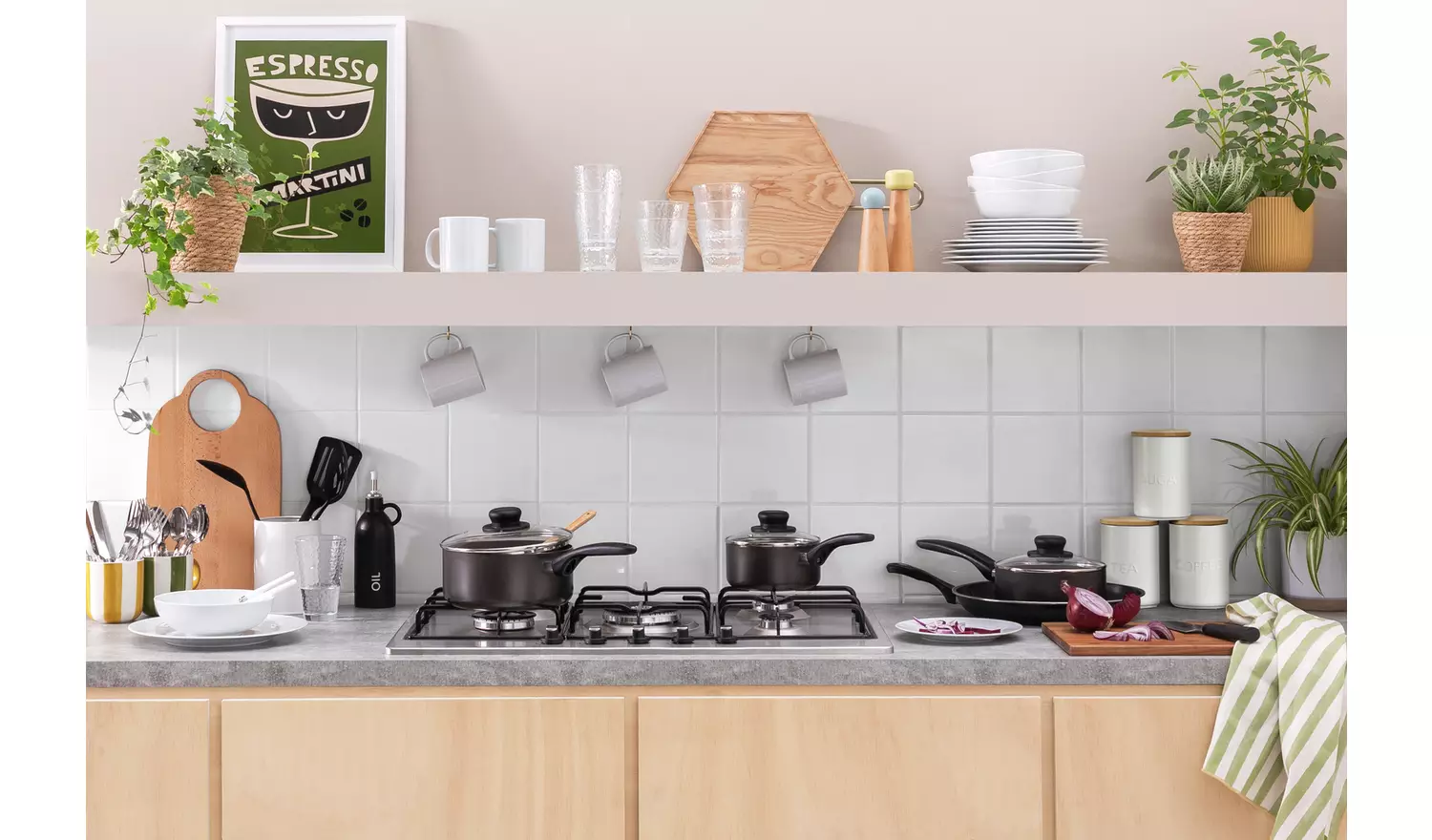 Home Essentials 30cm Non Stick Aluminium Frying Pan