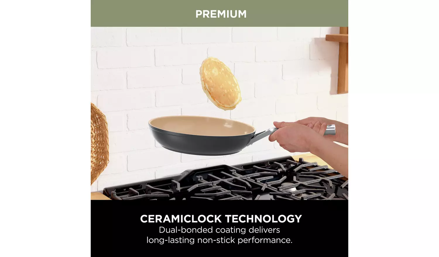 Ninja 24cm Extended Life Ceramic Aluminium Frying Pan