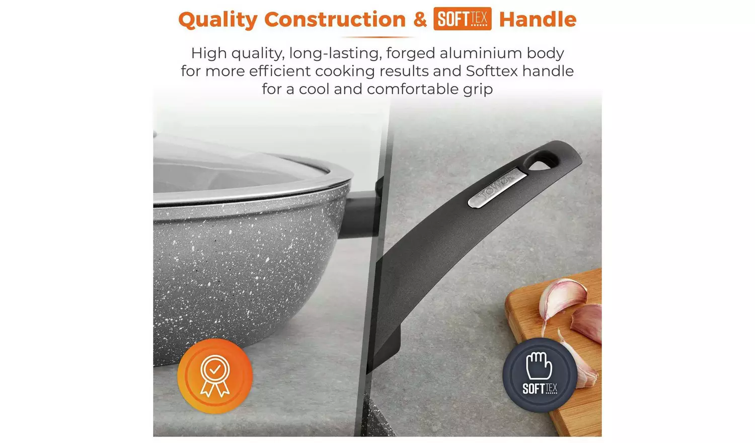 Tower Cerastone 28cm Forged Aluminium Multipan