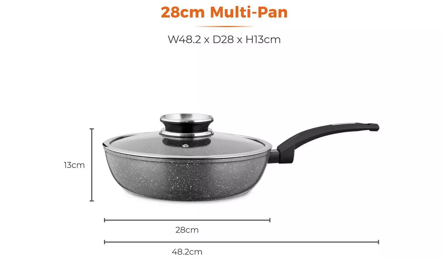 Tower Cerastone 28cm Forged Aluminium Multipan