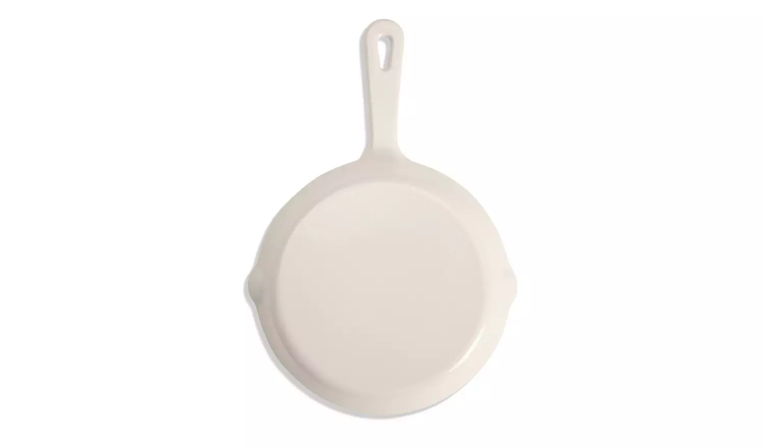 Habitat 19.5 cm Cast Iron Frying Pan - Cream